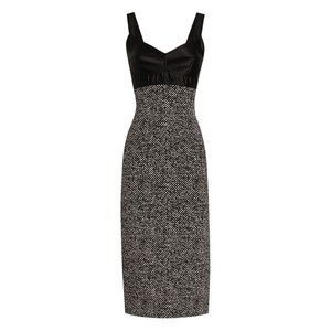 돌체앤가바나 패널 미디 드레스, 블랙계열, Italy 46(KR 77)