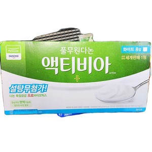 풀무원다논 액티비아 무설탕 플레인 요거트, 16개, 80g