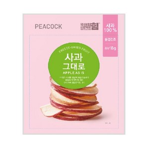 피코크 사과 그대로 30g, 3개