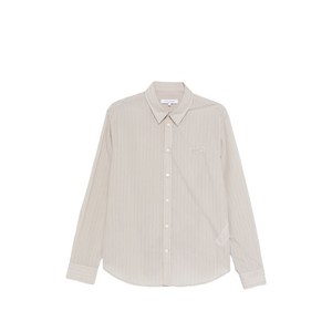 메종키츠네 스트라이프 패턴 셔츠, 베이지계열, Standard S(KR 95)