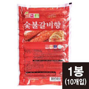 도나우 숯불갈비향 소시지 1kg(100gx10개입) (코리아타임스퀘어), 100g, 10개