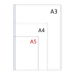 아인텍 투명 클리어 A5 쫄대화일 10개 묶음_A8958, A5 쫄대화일[A8958]