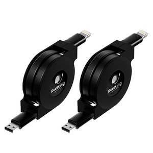 Reelking (1+1) 8핀 아이폰 고속충전 릴케이블 라이트닝