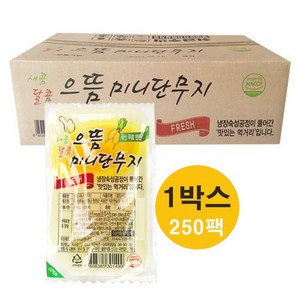 으뜸단무지 얇은 반달 단무지 미니 슬라이스 업소용 일회용 30g, 250개