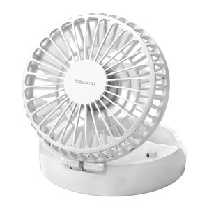 Toocki 휴대용 미니선풍기 무선 탁상용 선풍기 휴대용 접이식 2 in 1 선풍기