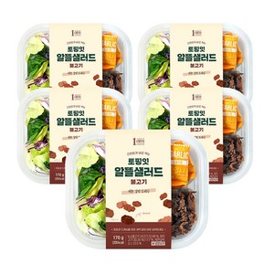 1am 토핑잇 알뜰샐러드 불고기, 170g, 5개