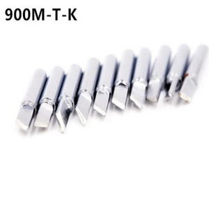 용접 팁 HAKKO 납땜 스테이션용 무연 인두 팁 전기 교체 가능 헤드 900M-T-K 907 933 852D + 936 10 개, 10pcs 900M-T-K, 1) 10pcs 900M-T-K, 10개