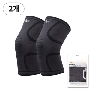 가드웰 편안한 무릎보호대, 블랙, L, 2개
