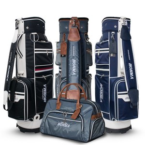 마사와혼마 프리미엄 경량 골프백 케디백세트, 카키