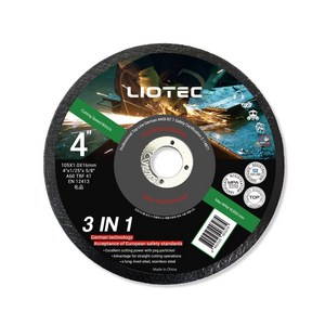 LIOTEC 리오텍 파워 스텐 절단석 그라인더 전용날 4인치 5인치 14인치, 1개, LIOTEC 4