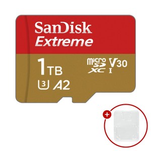 샌디스크 마이크로SD카드 Extreme 익스트림 SDSQXA + SD카드 케이스