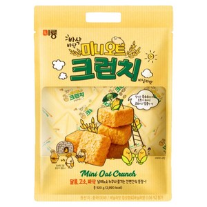 미룡 미니오트 크런치 바닐라향 대용량, 520g, 1개