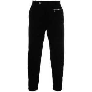 발망 스웨이드 테이퍼드 크롭 팬츠