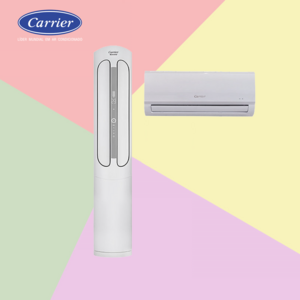 캐리어 멀티형 투인원 스탠드 에어컨 인버터 23평형 실외기포함 수도권설치 기본설치비별도, 캐리어 투인원 스탠드 23평+6평, 일반배관형