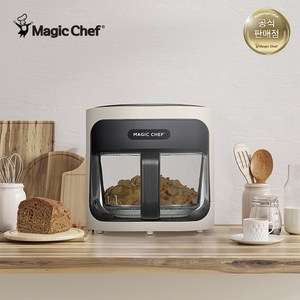 공식판매 매직쉐프 에어프라이어 투명글라스 내열유리 4L 스테인리스 슬림 가성비 MAF-H400CW