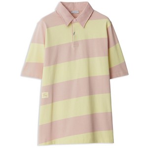 버버리 스트라이프 폴로 셔츠, 베이지계열+핑크계열, Mid standard S(KR 55)