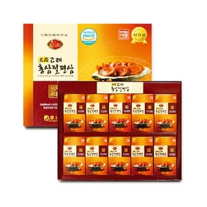 향토농산 명품고려 홍삼절편 선물세트, 명품홍삼절편골드 +쇼핑백, 10개