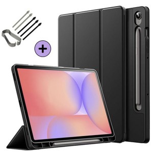 케이스나라 갤럭시탭 S10 Lite 라이트 호환 S펜슬 수납 케이스 보호 북커버 SM-X400 X406N