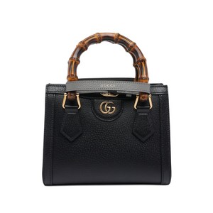 구찌 뱀부 핸들 로고 토트 백