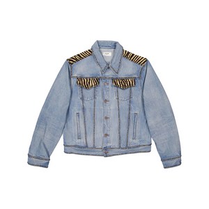 셀린느 지브라 패널 데님 재킷, 블루계열, M(KR 100)