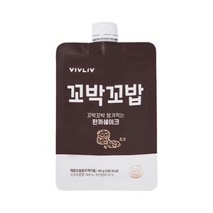 비브리브 꼬박꼬밥 식사대용 단백질 쉐이크 초코맛 40g x 7개입 단품, 280g, 1박스