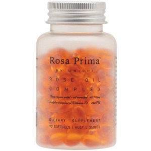 (호주직배) 유니치 로사 프리마 장미 로즈 오일 컴플렉스 캡슐 90정 Unichi Rose Oil Complex 90 Soft Capsules, 1개