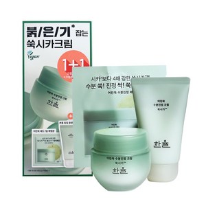 한율 어린쑥 수분 진정 크림, 55ml, 2개