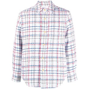 톰 브라운 깅엄 체크 트위드 셔츠 재킷, 화이트계열, Numeric 1(KR 95)
