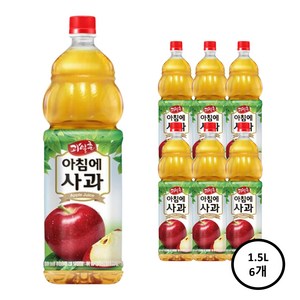해태htb 과일촌 아침에 사과, 1.5L, 6개