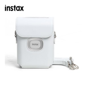 인스탁스 미니링크2 전용 가죽케이스 화이트 (스트랩포함)
