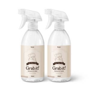 그렙잇 반려동물 강아지 고양이 탈취제 소독제, 2개, 1000ml
