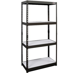 몬스터랙 600x400x1500 4단 선반 철제선반 조립식앵글 베란다선반 조립식선반 앵글선반 랙, 블랙