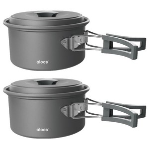 알록스 야외용 포트 CW-C72 1.7L, 그레이, 2개