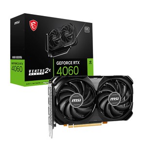 MSI 지포스 RTX 4060 벤투스 2X 블랙 OC D6 8GB