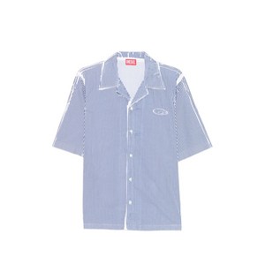 디젤 스트라이프 리버리 칼라 셔츠, 블루계열+화이트계열, Italy 46(KR 95-100)