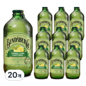분다버그 레몬 라임 앤 비터스, 375ml, 20개