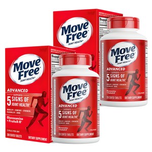쉬프 무브프리 어드밴스드 조인트 헬스 글루코사민 + 콘드로이틴 + 프루트X-B 타블렛, 200정, 2개
