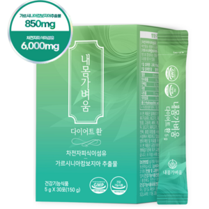 내몸가벼움 차전자피 다이어트 환 가르시니아 쾌변 슬림 보조제 30p, 150g, 1개