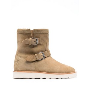 겐조 버클 디테일 스웨이드 부츠, France 37(KR 235), 베이지계열