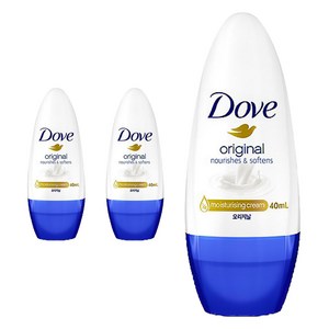 도브 오리지날 롤온 데오드란트, 40ml, 3개