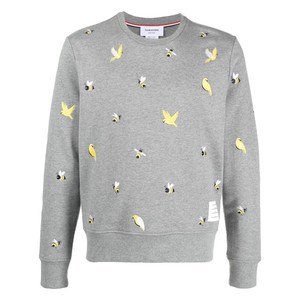 톰 브라운 자수 코튼 스웨트셔츠