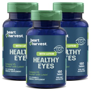 Heart & Harvest 헬씨 아이즈 루테인 포함 타블렛, 150정, 3개