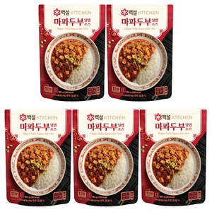 백설 마파두부덮밥소스, 5개, 180g