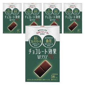 메이지 초콜릿 효과 W 플러스 카카오 72% 15개입, 75g, 5개