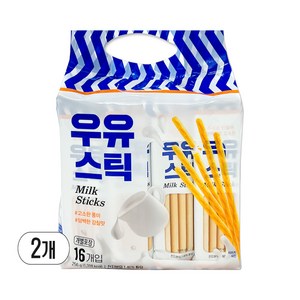 우유 스틱 과자, 16g, 32개