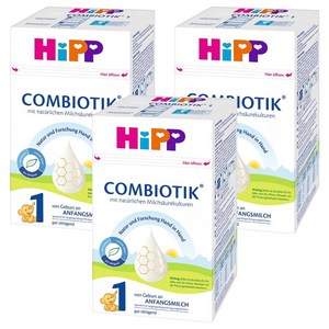 힙 콤비오틱 전분 분유 1단계, 600g, 3개