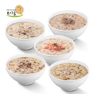 건강하게 맛있는 건강죽세트(5종/9팩) 전복2+쇠고기2+닭죽2+게살2+버섯1, 1세트, 500g