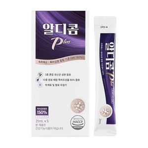 [공식] 숙취해소제 알디콤Plus 액상 스틱형 5포입, 105ml, 1개