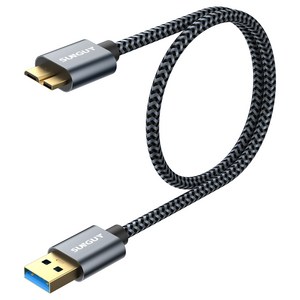 SUNGUY USB A to 마이크로 B 외장하드 케이블 10Gbps