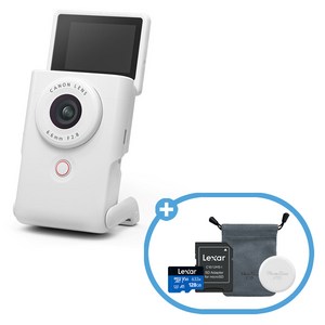 캐논코리아 정품 PowerShot V10 + 128GB + 파우치 + 렌즈캡 [파워샷 V10] / 브이로그 카메라